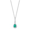 LOTUS Silver Halskette Zirkoniastein Silber grn Pure Essential JLP1592-1-5