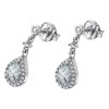 LOTUS Silver - Damen Ohrring Tropfen wei Ohrstecker aus 925 Silber JLP1592-4-1