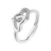 LOTUS Silver - Damen Ring Herzen wei verstellbaren Ring 925 Silber JLP1594-3-1