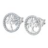 LOTUS Silver - Damen Ohrringe Lebensbaum wei Ohrstecker 925 Silber JLP1778-4-1