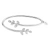 LOTUS Silver - Damen Armreif Zweige wei aus 925 Silber JLP1783-2-1