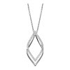 LOTUS Silver Halskette Blatt 925 Silber LP1791-1/1 wei Zirkonia JLP1791-1-1