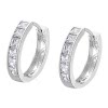 LOTUS Silver Damen Ohrringe Zirkonia wei  Creolen aus 925 Silber JLP1936-4-1