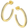LOTUS Silver Creolen 925 Silber gold Zirkonia Lotus Silver IT Girl JLP1937-4-6