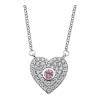 LOTUS Silver Halskette Herz 925 Silber LP1942-1/1 wei rosa Zirkonia JLP1942-1-1