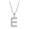 LOTUS Silver Halskette Buchstabe E 925 Silber LP1958-1/E Zirkonia JLP1958-1-E