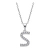 LOTUS Silver Halskette Buchstabe S 925 Silber LP1958-1/S Zirkonia JLP1958-1-S