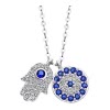 LOTUS Silver Halskette Fatimas Hand SILBER LP1969-1/1 blau Zirkonia JLP1969-1-1