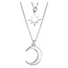 LOTUS Silver Halskette Mond Stern 925 Silber Lotus Silver Trendy JLP3021-1-1