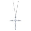LOTUS Silver Halskette Kreuz 925 Silber wei Zirkonia Pure Essential JLP3067-1-1