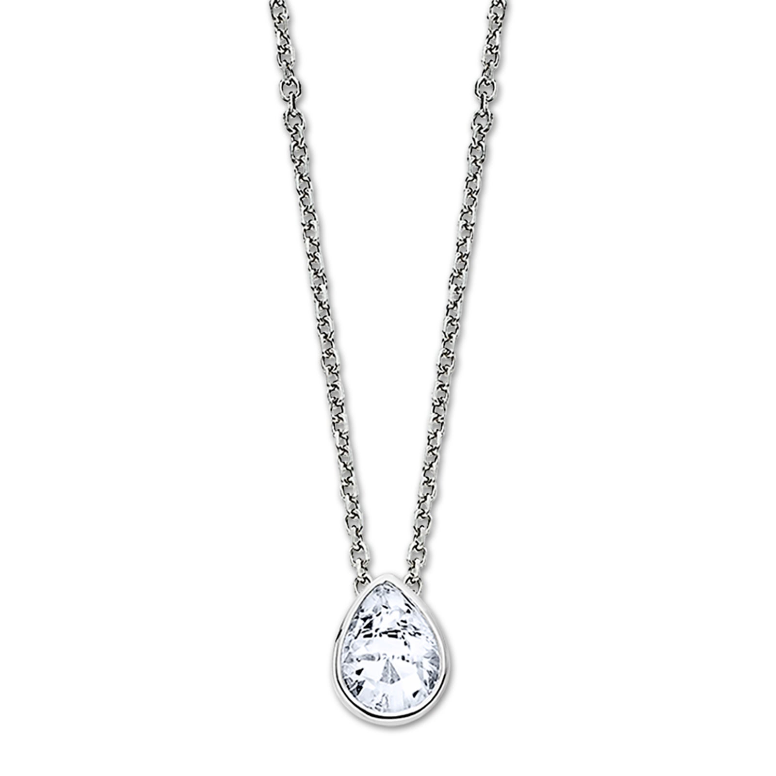 LOTUS Silver Halskette Tropfen 925 Silber Zirkonia Pure Essential JLP3079-1-1