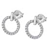 LOTUS Silver Ohrstecker Kreis 925 Silber Zirkonia Pure Essential JLP3100-4-1