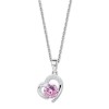LOTUS Silver Halskette Herz 925 Silber rosa Zirkonia Pure Essential JLP3106-1-2