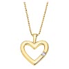 LOTUS Silver Halskette Zirkonia Herz Gold 925 Silber Moments JLP3217-1-2