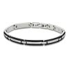 LOTUS Style Armband Herren LS1803-2/1 Edelstahl silber schwarz JLS1803-2-1