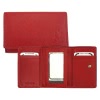 Florence Portemonnaie echtes Leder  Damen Brieftasche rot OPF701R