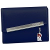 DrachenLeder  royalblau Leder Portemonnaie Brieftasche Damen OPR713M