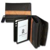 DrachenLeder  schwarz braun Leder Portemonnaie Brieftasche OPZ100C