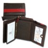 DrachenLeder  braun dunkelrot Leder Portemonnaie Brieftasche OPZ100D