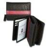 DrachenLeder  schwarz rot Echtleder Portemonnaie Brieftasche OPZ100S