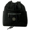 Bag Street Rucksack Crinkle Nylon schwarz trendiger Damen Handtasche ORJ202S