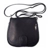 Florence  Damen Handtasche Satteltasche Echtleder schwarz OTF103S