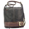 Florence ,Rucksack wandelbar Damen Tasche Leder schwarz OTF104F