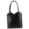 Florence 2in1 , Rucksack Rindsleder schwarz wandelbar OTF106F