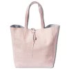 Florence ital. Shopper Echtleder Damen  Business rosa OTF112A