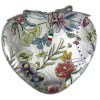 Florence herzfrmige Damen  Leder Handtasche silber bunt OTF121F