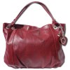 Florence Echtleder Hobo Bag Damen bordeaux  Henkeltasche OTF128R