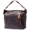 Florence Echtleder  Damen dunkelbraun tan Henkeltasche OTF130F