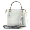 Florence  Damen Handtasche Echtleder wei OTF157W