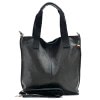 Florence Echtleder  Damen schwarz Shopper  OTF161S