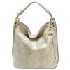 Florence Beuteltasche Echtleder beige geprgt Damen Hobo Bag Tasche OTF162I