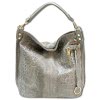 Florence Beuteltasche Echtleder grau geprgt Damen Hobo Bag Tasche OTF162K
