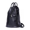 Florence Rucksack  Echtleder schwarz Damen Rucksacktasche OTF604S