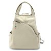 Florence Rucksack Damen Echtleder Cityrucksack hellgrau OTF613C