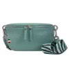 Florence Echtleder Grteltasche Damen hellblau Bauchtasche Jugend OTF807H