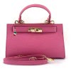 Florence  Damen Handtasche Echtleder fuchsia OTF812P