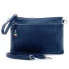 Florence  Damen Handgelenktasche Tasche Echtleder blau OTF816B