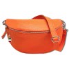 Florence Echtleder Bauchtasche gro Damen orange  Jugend OTF825O