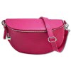 Florence Echtleder Bauchtasche gro Damen fuchsia  Jugend OTF825P