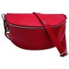 Florence Echtleder Bauchtasche gro Damen rot  Jugend OTF825R
