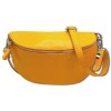 Florence Echtleder Bauchtasche gro Damen gelb  Jugend OTF825Y