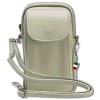 Florence Damen Mini-Handtasche echtes Leder Tasche beige OTF827I