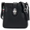 Florence  Damen Tasche  Echtleder schwarz OTF828S