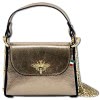 Florence  Biene Damen Handtasche Echtleder bronze metallic OTF831N3