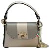 Florence  Biene Damen Handtasche Echtleder grau/hellgrau OTF833KK