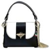 Florence  Biene Damen Handtasche Echtleder schwarz/wei OTF833SW